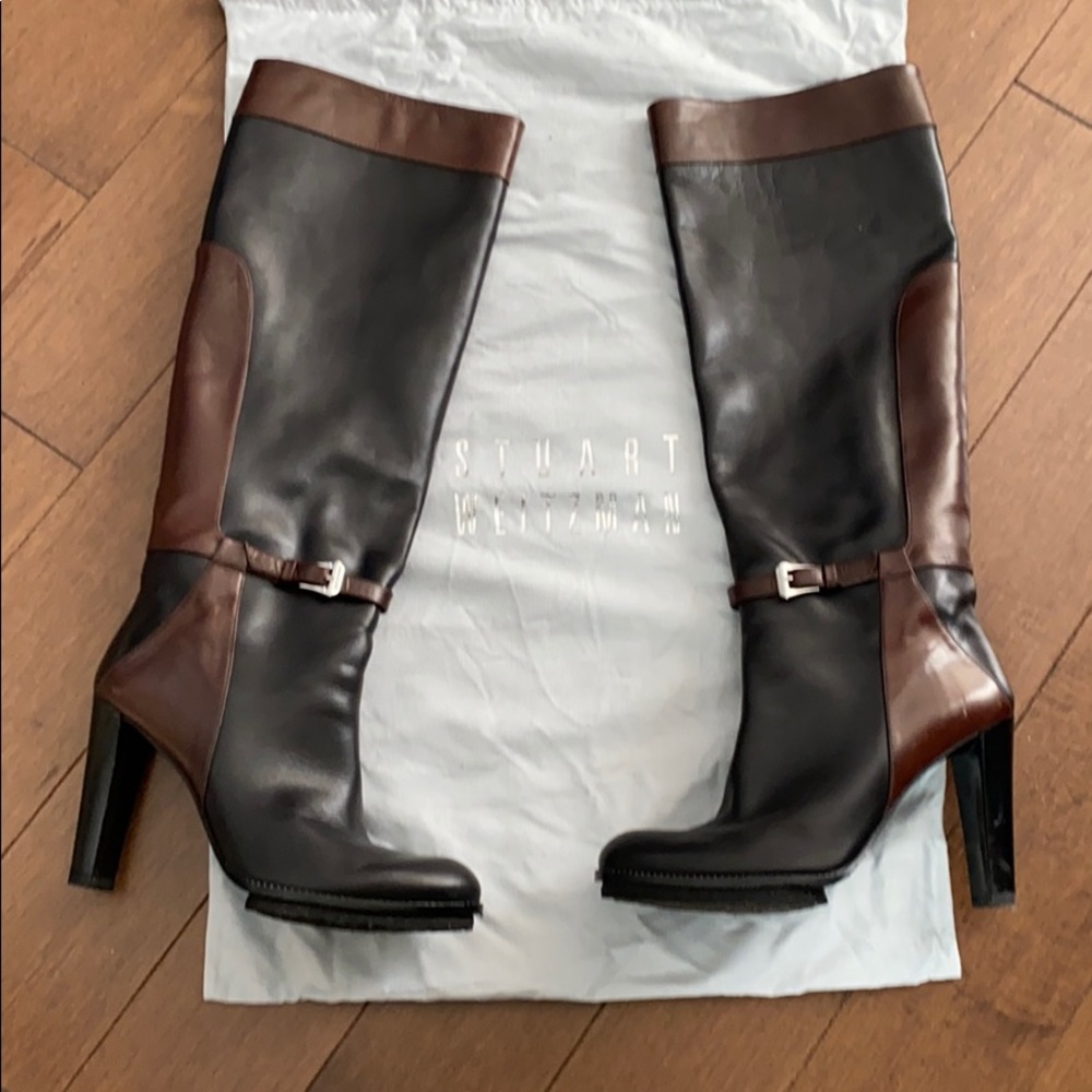 Stuart Weitzman knee high equestrian style